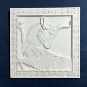 Taureau bas-Relief en Marbre artificiel – Image 1