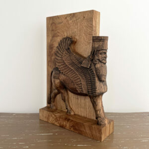 Porte des Nations Sclupté en bois 20x30 - Image 1