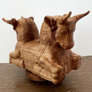 Colonne Persane Sclupté en bois 50x30x15 – Image 11