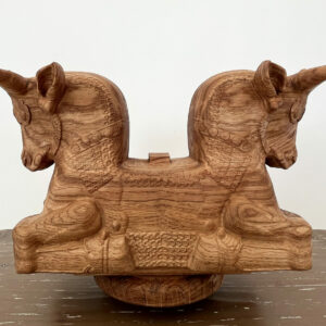 Colonne Persane Sclupté en bois 50x30x15 – Image 9