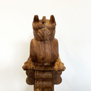 Homa Oiseau de bonheure Sclupté en bois 50x30x15 - Image 9