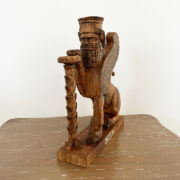 Winged Lion wooden statue - Image 2