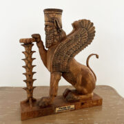 Winged Lion wooden statue - Image 4